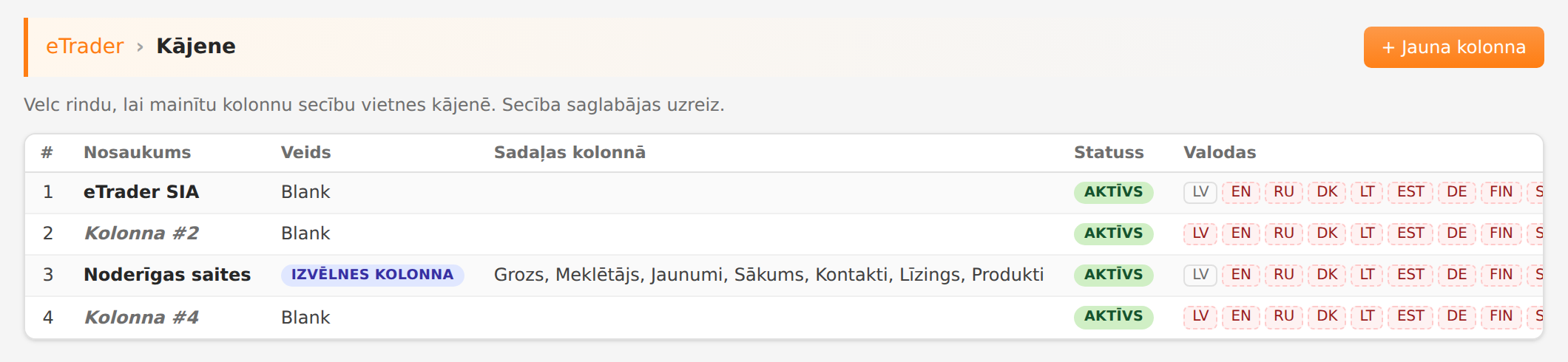 Kājenes kolonnas